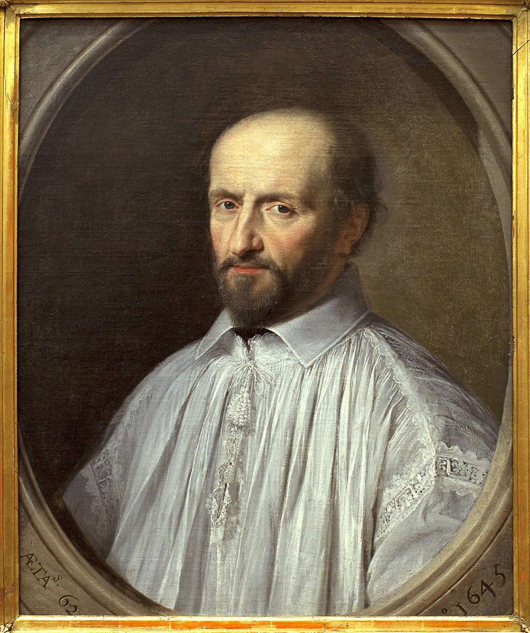 Jean Duvergier de Hauranne, Saint Cyranin apotti (1581-1643). Philippe de Champaignen (1602-1674) maalaus öljy kankaalle tekijältä Philippe de Champaigne