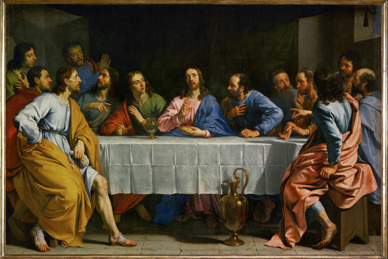 La cene - viimeinen ehtoollinen ... tekijältä Philippe de Champaigne
