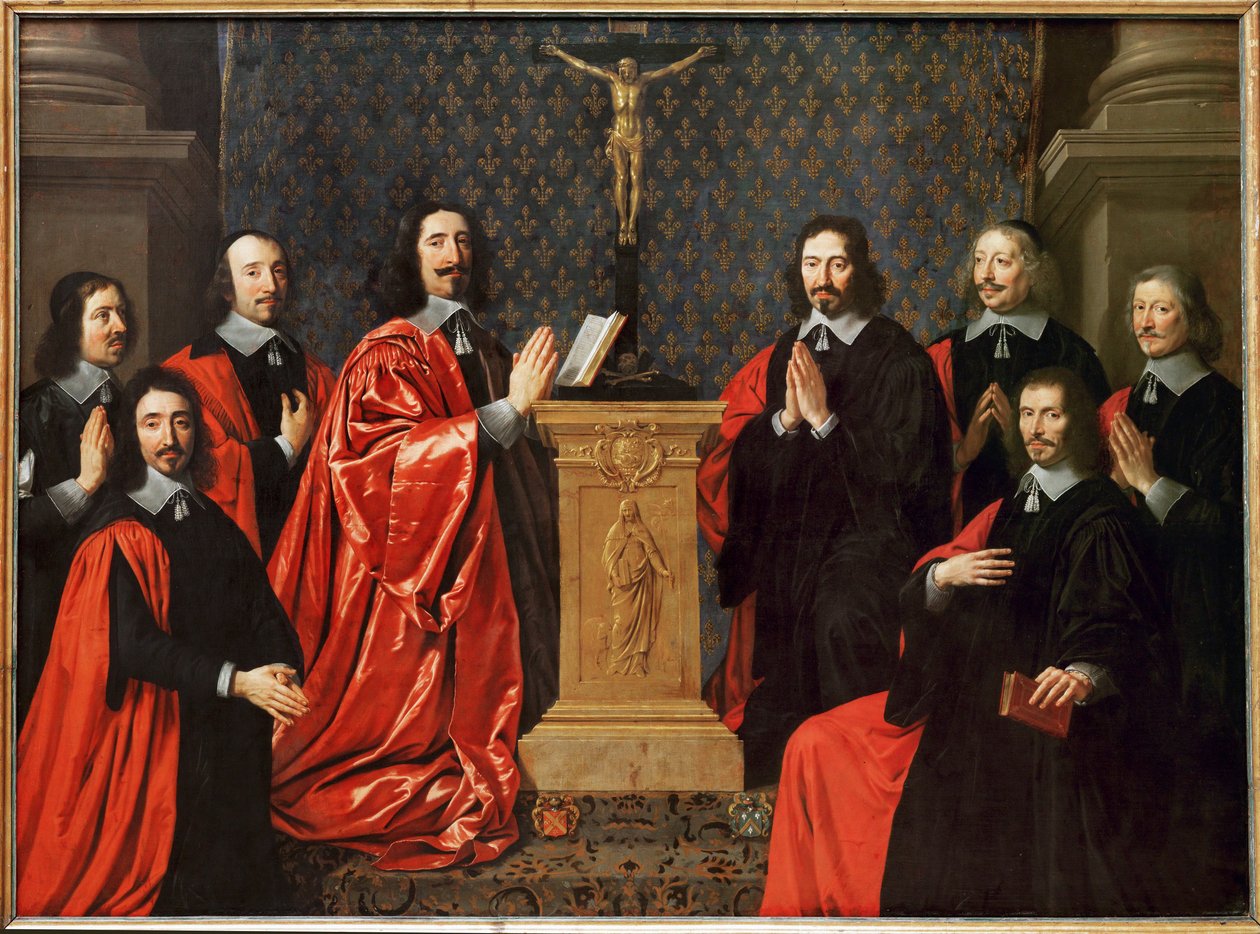 Le prevot des marchands et les echevins de Paris - Kauppiaiden killan mestari ja Pariisin valamiehet ... tekijältä Philippe de Champaigne