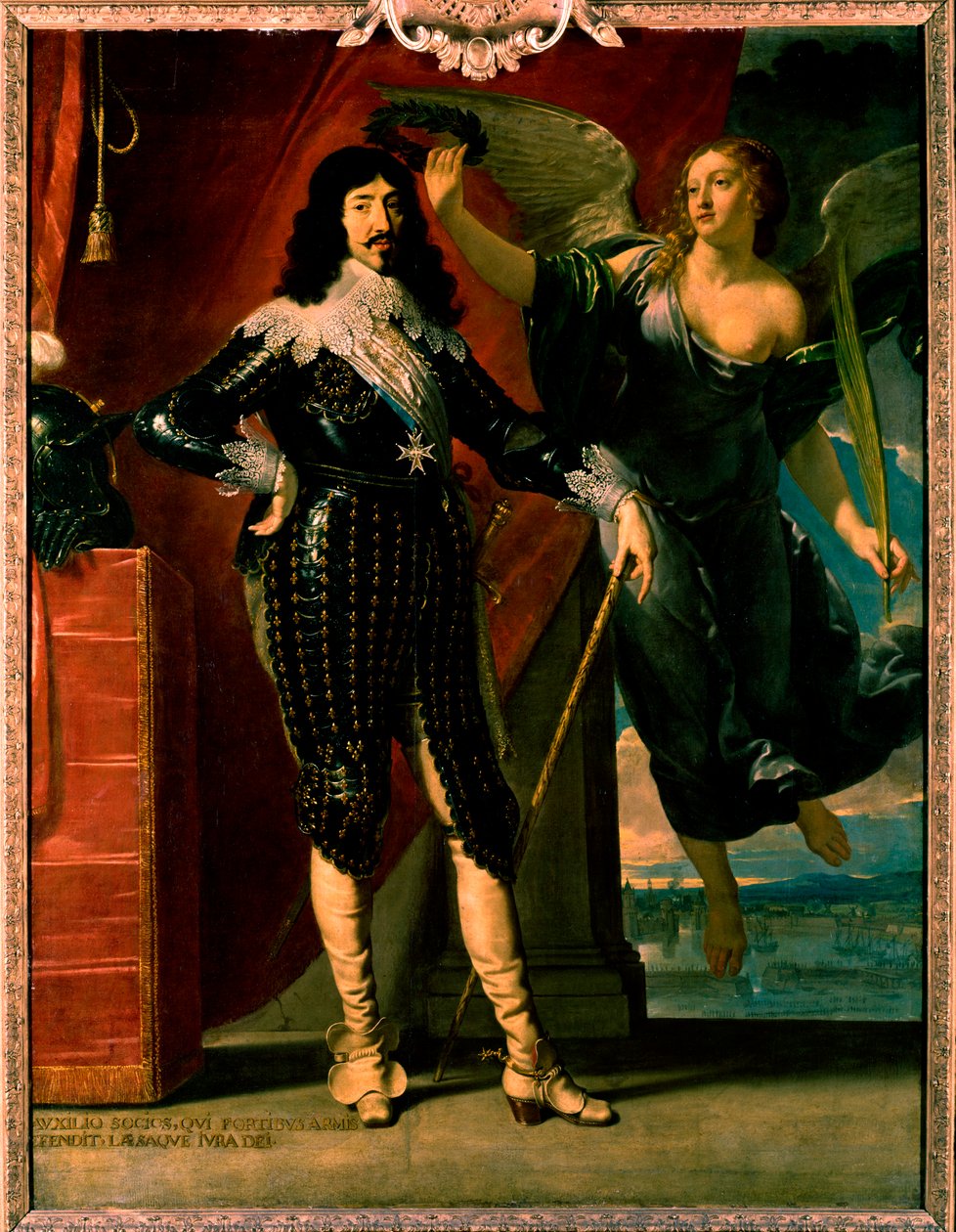 Ludvig XIII - muotokuva hänen kruunauksestaan voitolla tekijältä Philippe de Champaigne