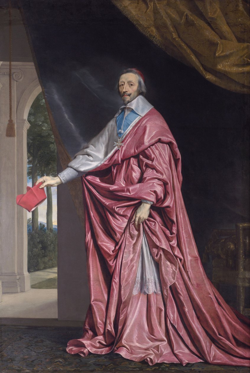 Armand Jean du Plessisin, kardinaali Richelieun muotokuva tekijältä Philippe de Champaigne
