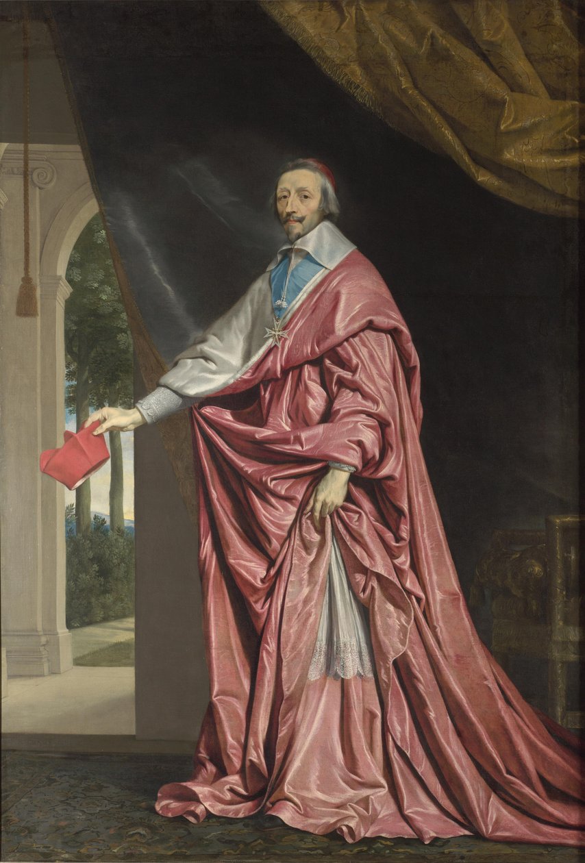 Armand Jean du Plessisin, kardinaali Richelieun muotokuva tekijältä Philippe de Champaigne