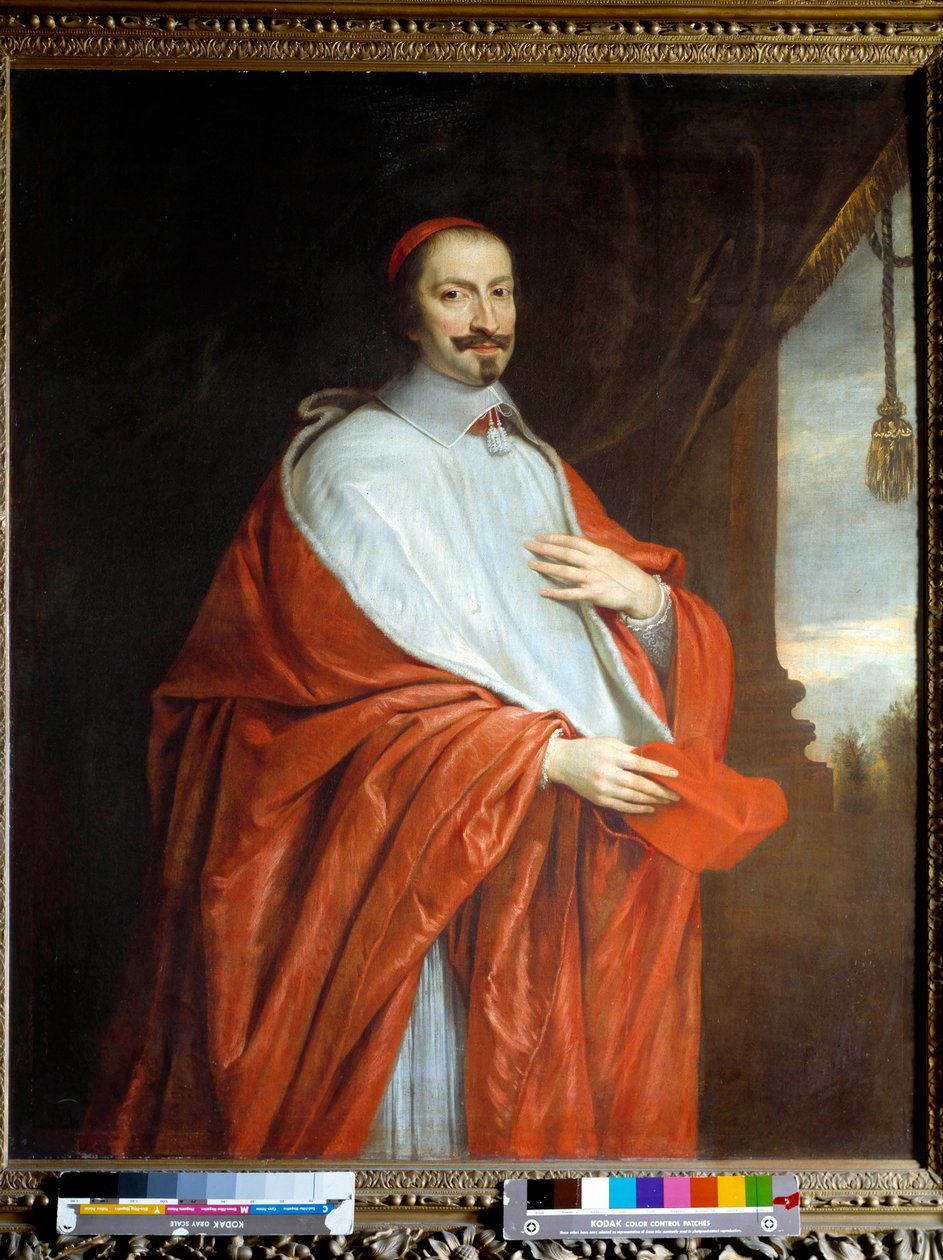 Kardinaali Julius Mazarinin (1602-1661) muotokuva. Philippe De Champaignen (1602-1674) maalaus tekijältä Philippe de Champaigne