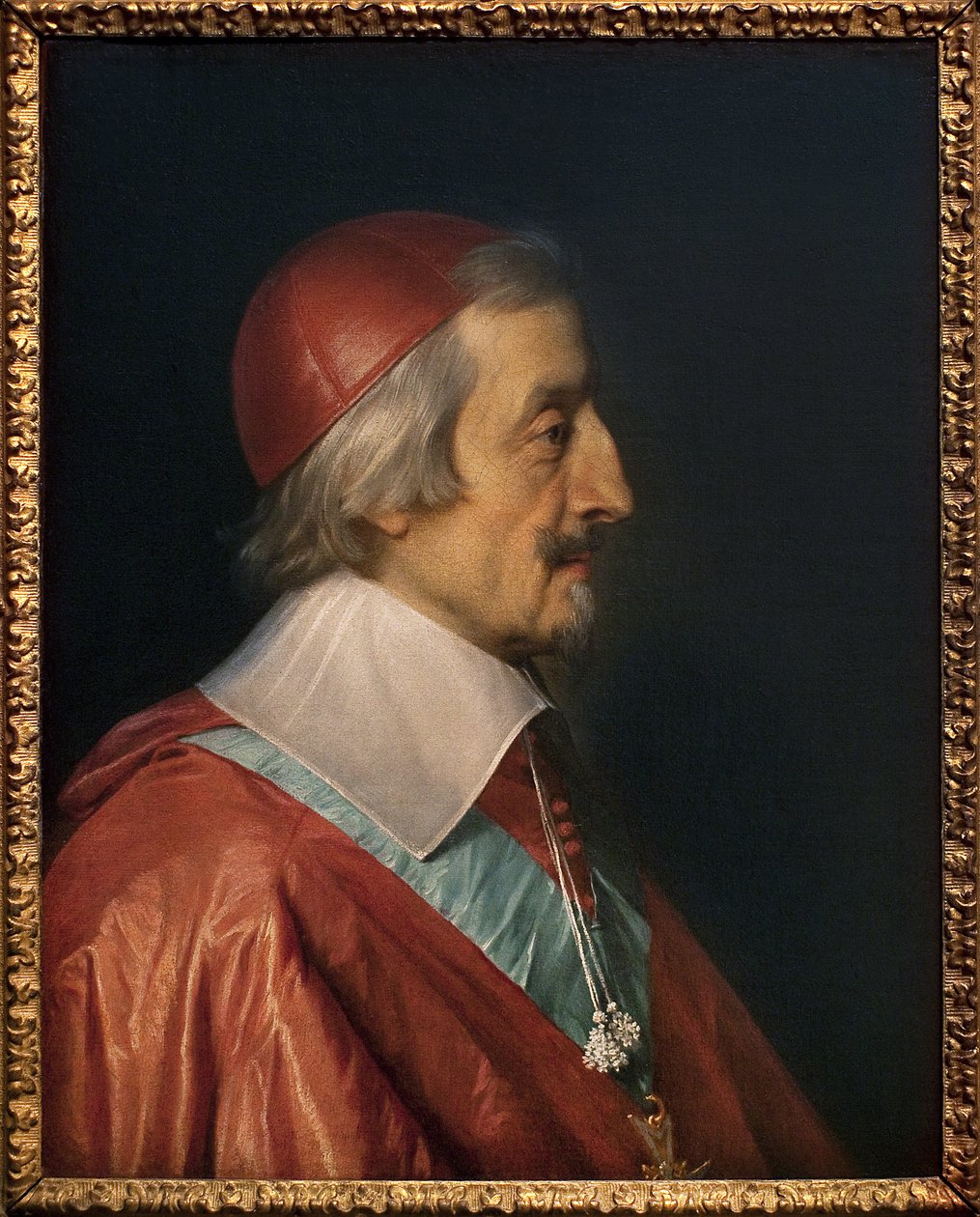 Kardinaali Richelieun muotokuva (Armand Jean Duplessis de Richelieu tekijältä Philippe de Champaigne