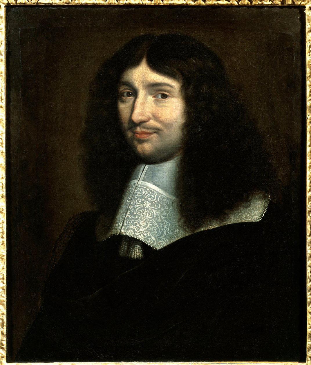 Muotokuva Jean Baptiste (Jean-Baptiste) Colbertista (1619-1683), Ludvig XIV:n rahoituspäällikkö”” Philippe De Champaignen (1602-1674) maalaus. Reims, Kuvataidemuseo. On syytä mainita: Reims, Museum of Fine Arts tekijältä Philippe de Champaigne
