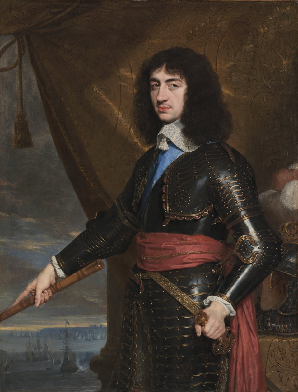 Englannin kuninkaan Charles II:n muotokuva, 1653 tekijältä Philippe de Champaigne