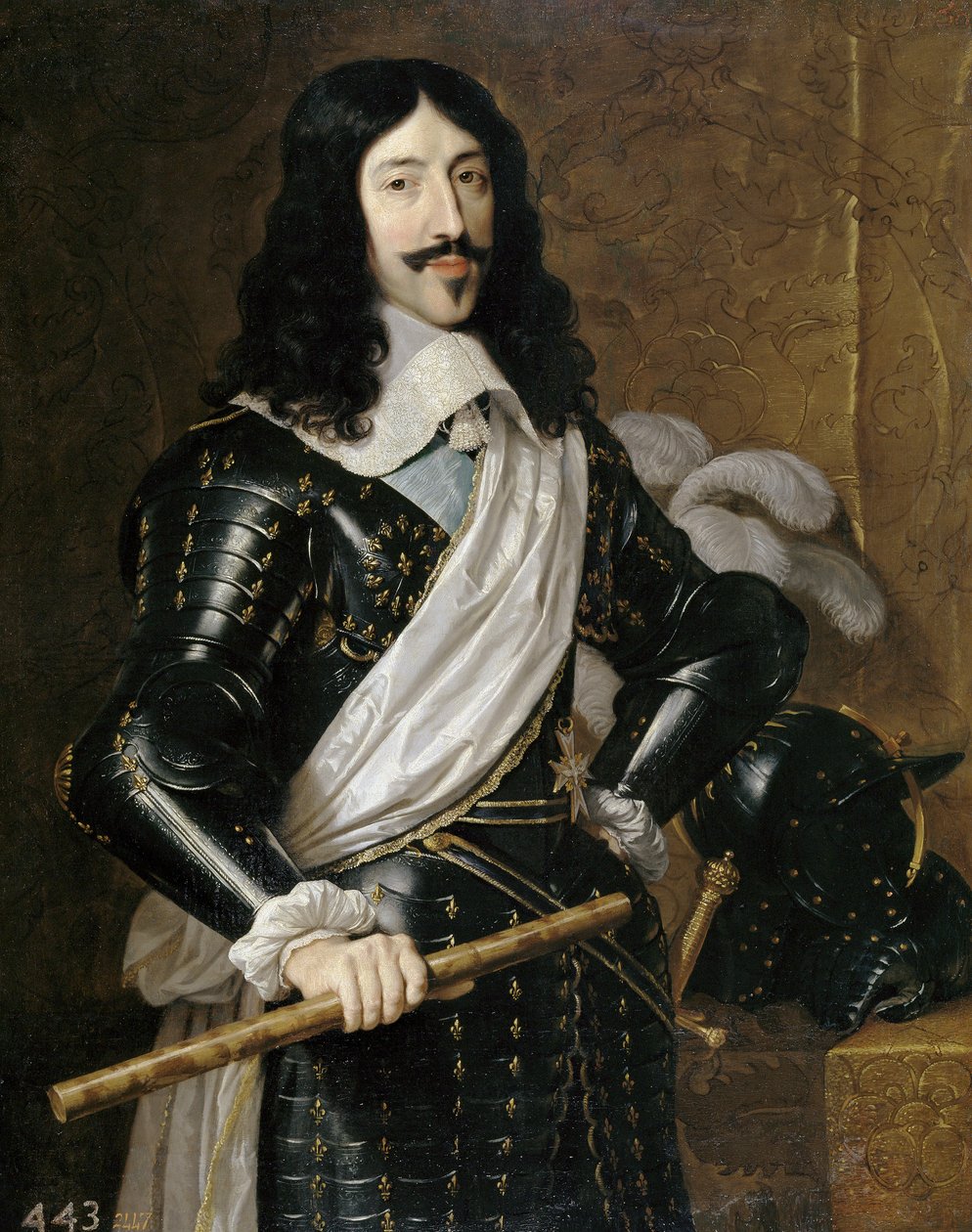 Champaigne, Philippe, de (1602-1674) Ludvig XIII:n (1601-1643) muotokuva tekijältä Philippe de Champaigne
