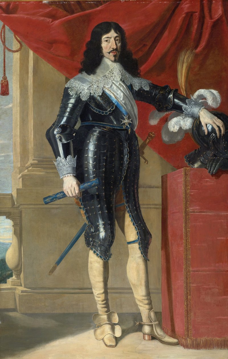 Ranskalaisen Ludvig XIII:n (1601-1643) muotokuva par Champaigne, Philippe, de (1602-1674), 1600-luvun ensimmäinen puolisko. - Öljy kankaalle, 209,5x136 - Yksityiskokoelma tekijältä Philippe de Champaigne