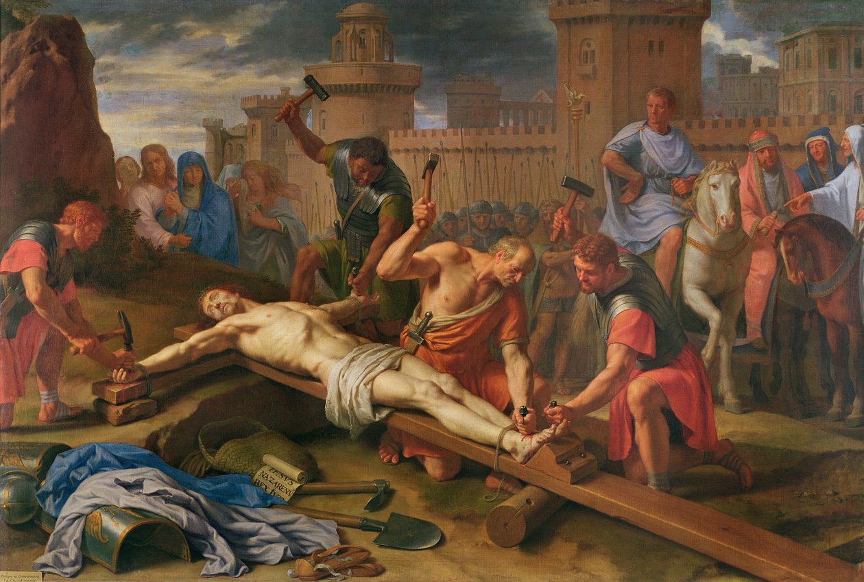 Ristiinnaulitseminen (öljy kankaalle) tekijältä Philippe de Champaigne
