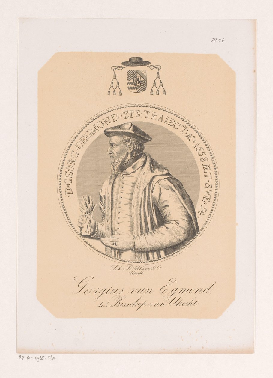 George van Egmontin muotokuva tekijältä Philippus Anthonius Alexander Kanne (attributed to)