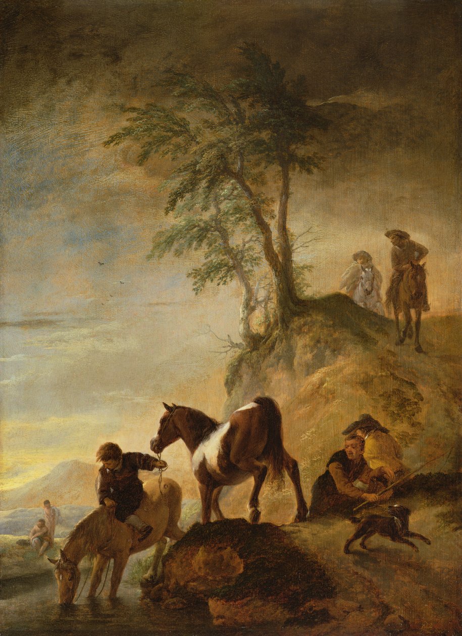 Huonekalut ja erilaiset esineet 1100- ja 1300-luvuilta tekijältä Philips Wouwerman