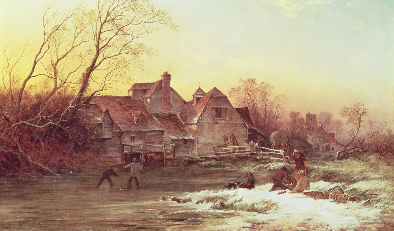 Talvi kohtaus tekijältä Philips Wouwerman