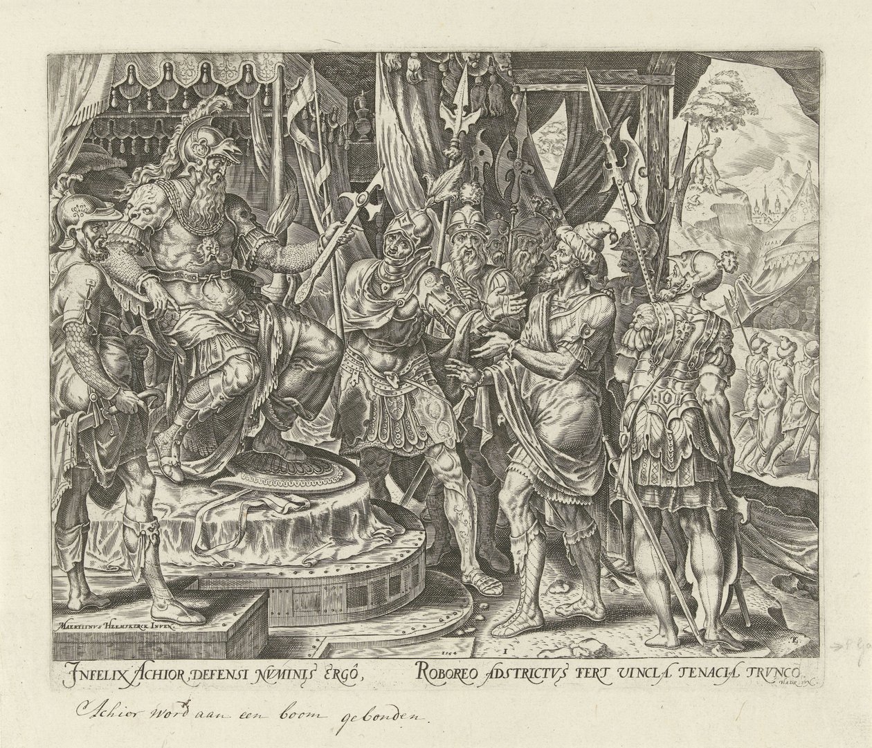 Achior per Holofernes Història de Judit i Holofernes (títol de la sèrie) acabat tekijältä Philips Galle
