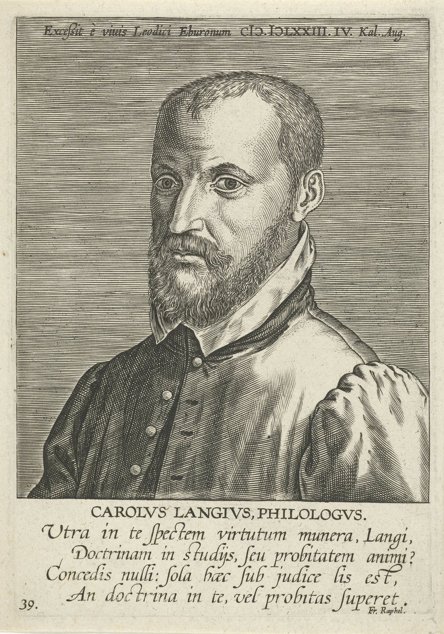 Charles de Langhen muotokuva tekijältä Philips Galle