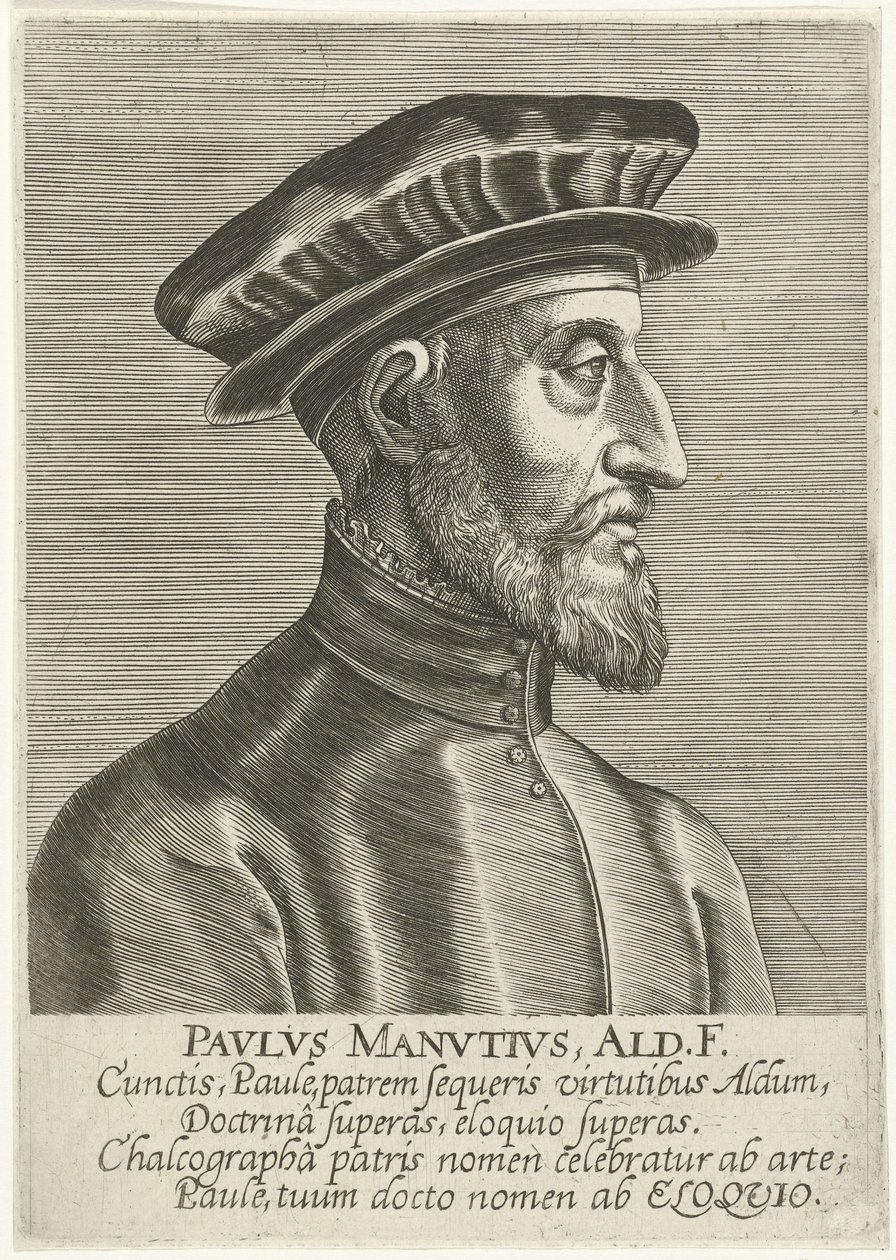 Paolo Manuzion muotokuva tekijältä Philips Galle