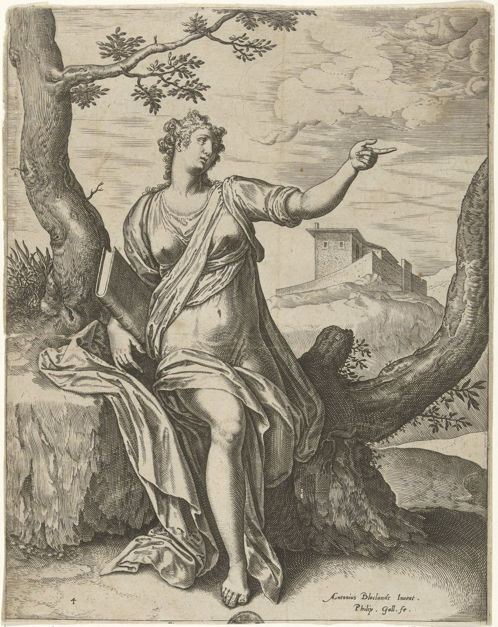 Sibille van Cumae The Sibyl (sarjan nimi) tekijältä Philips Galle