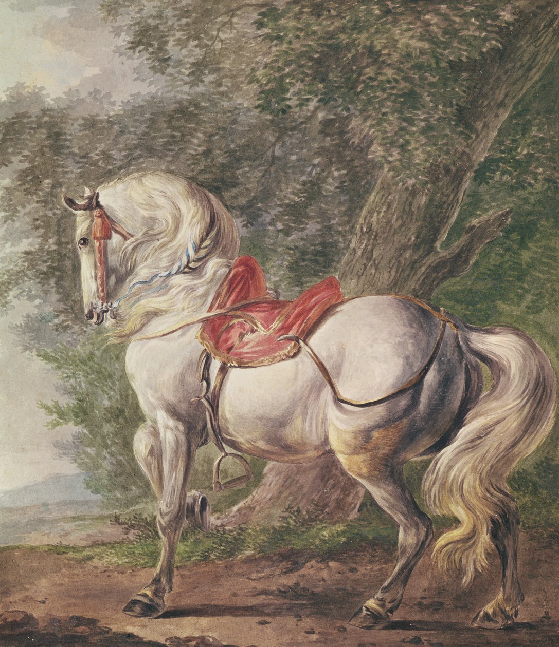 Valkoinen hevonen tekijältä Philips Wouwerman
