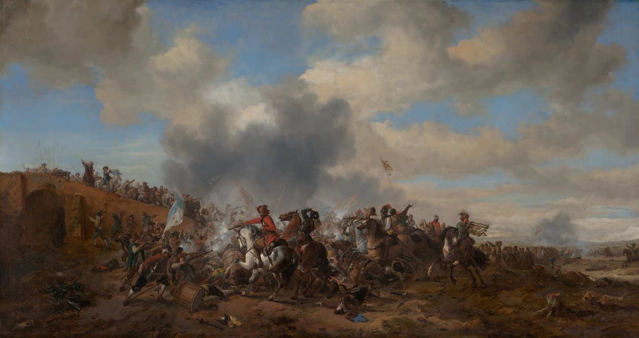 Taistelukohtaus tekijältä Philips Wouwerman