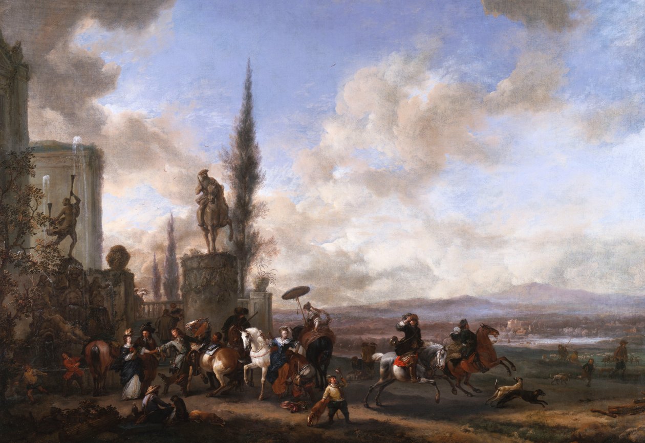 Lähtö metsästykseen tekijältä Philips Wouwerman