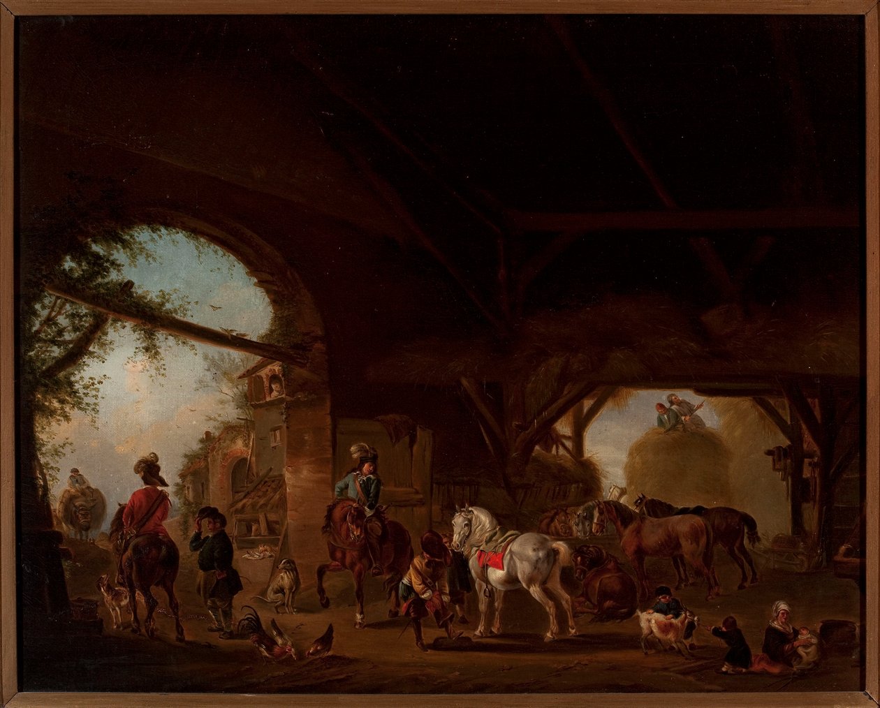 Laatukuva maatilalla tekijältä Philips Wouwerman