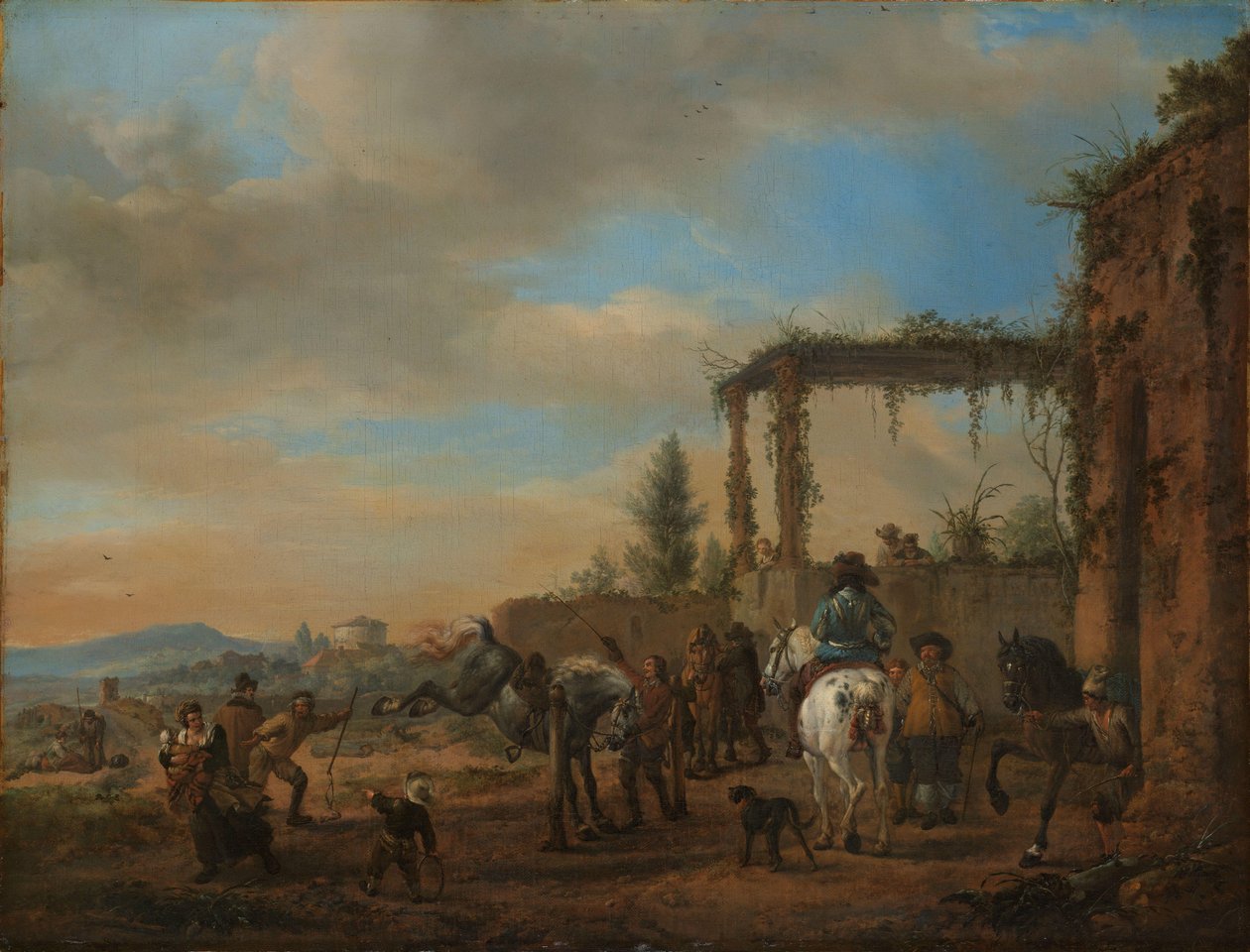 Ratsastuskoulu Ratsastuskoulu tekijältä Philips Wouwerman