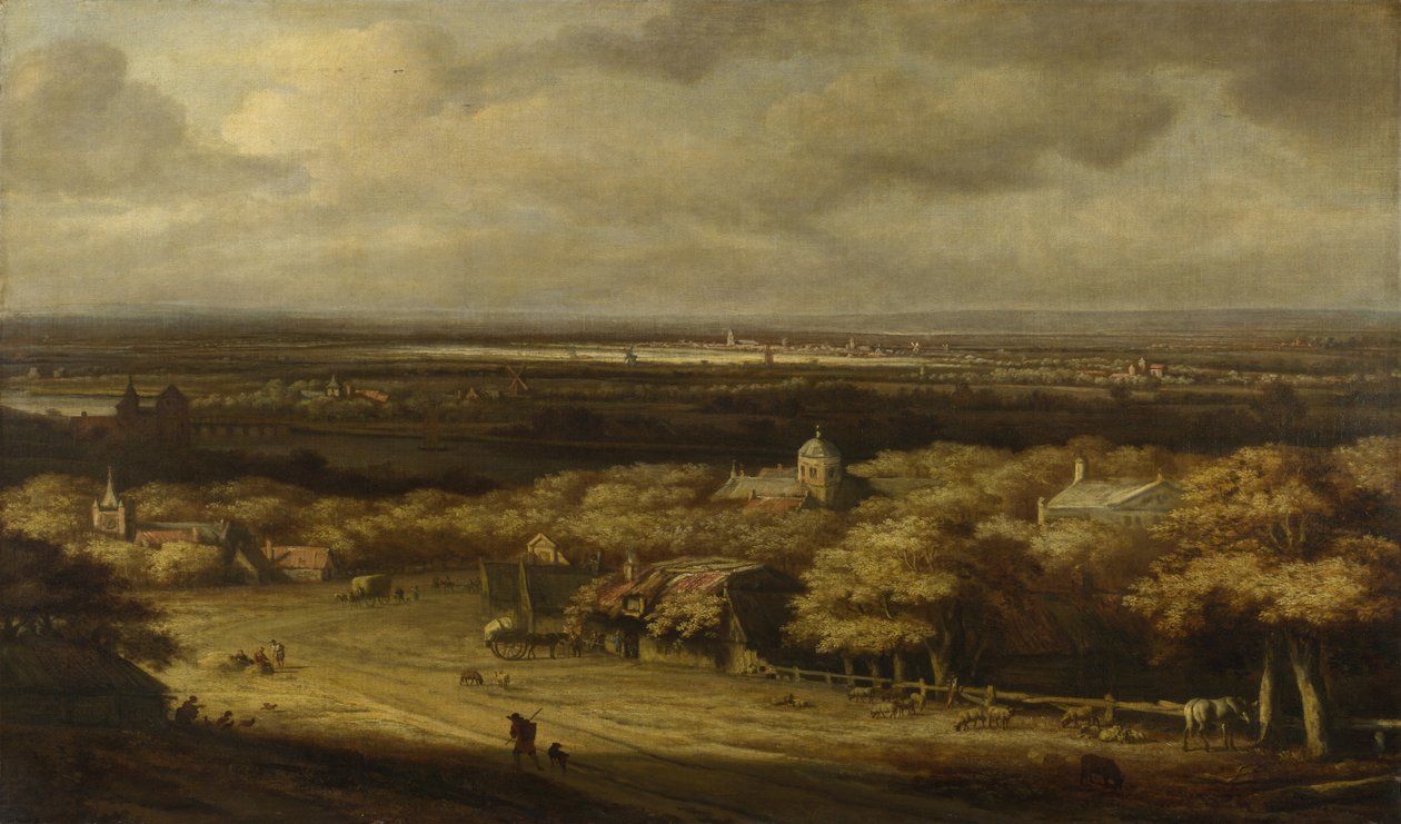 Laaja maisema, c. 1670 tekijältä Philips de Koninck