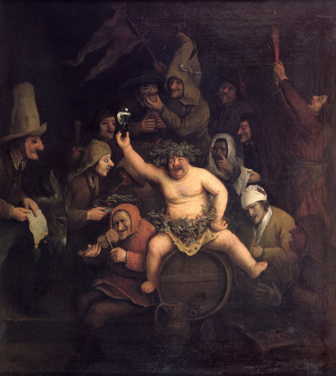 Bacchuksen juhla, 1654 tekijältä Phillips de Koninck