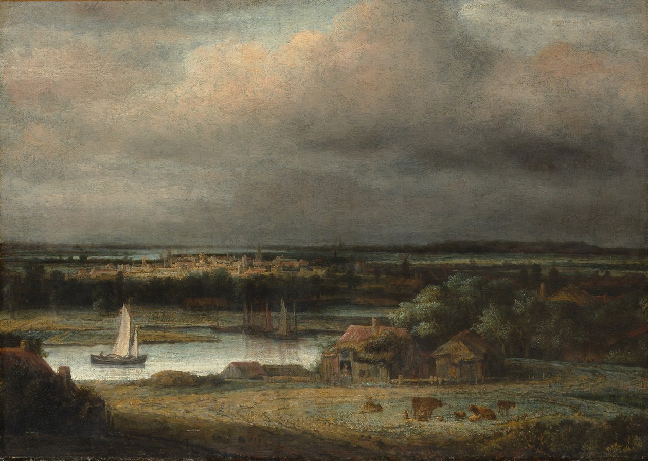 Laaja jokimaisema, noin 1648-49 tekijältä Phillips de Koninck