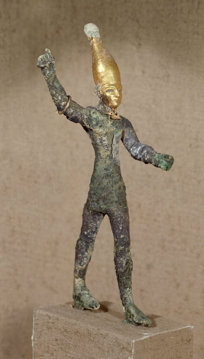 Baalin jumalan epäjumala, Ugaritista, Syyriasta (pronssi) tekijältä Phoenician