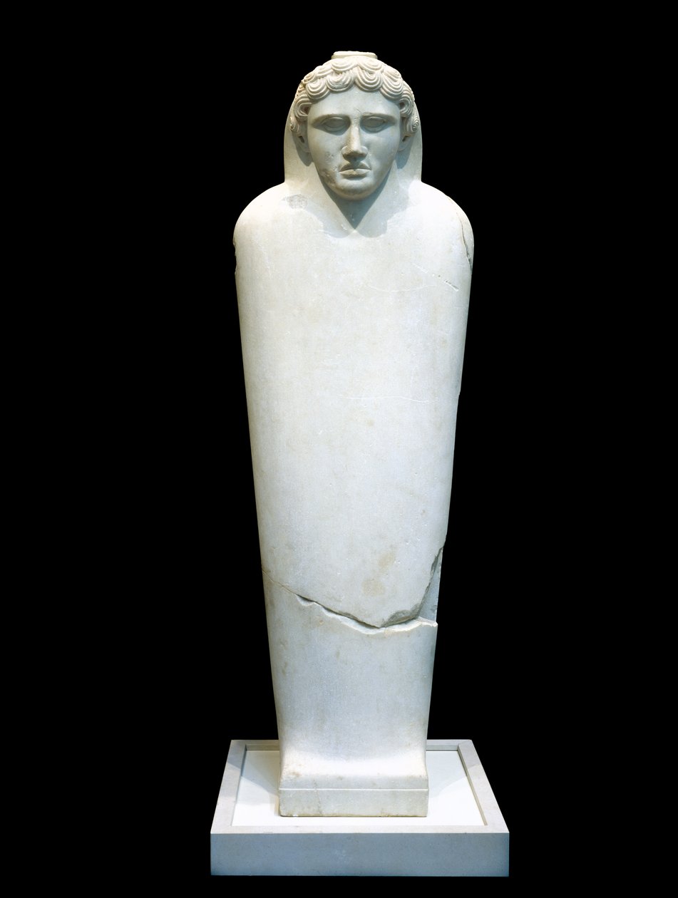 Nuoruuden sarkofagi, 5.-4. vuosisadalla eKr. (Parian marmori) tekijältä Phoenician Phoenician