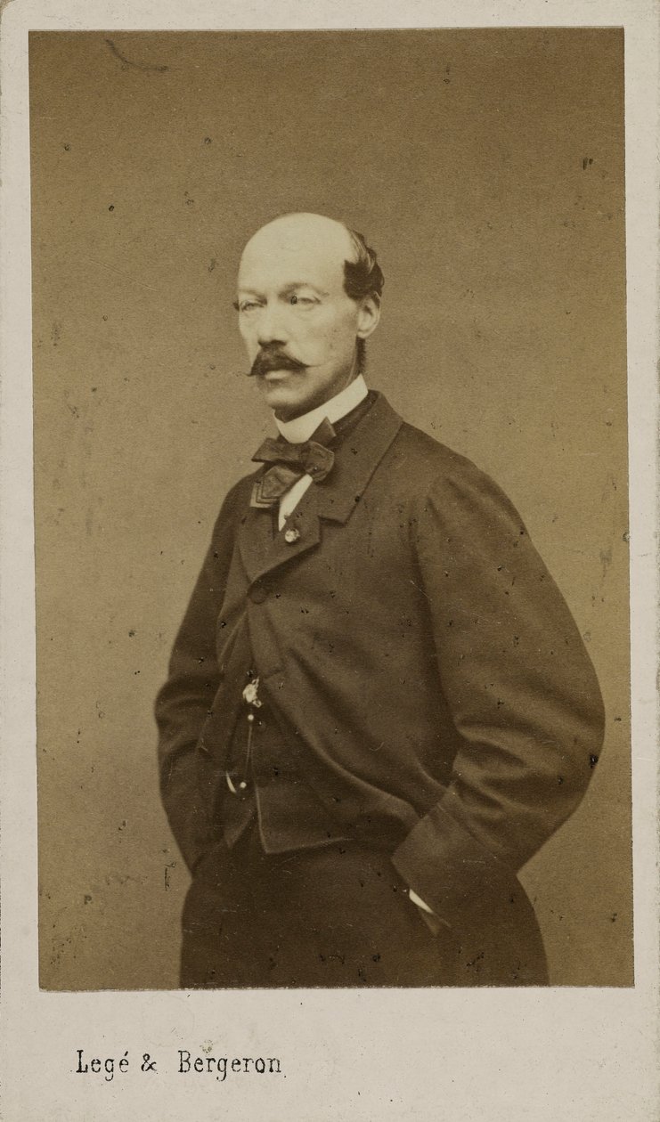 Muotokuva säveltäjä Alexandre Battasta 1816-1902, n. 1880. tekijältä Photo studio Legé and Bergeron.