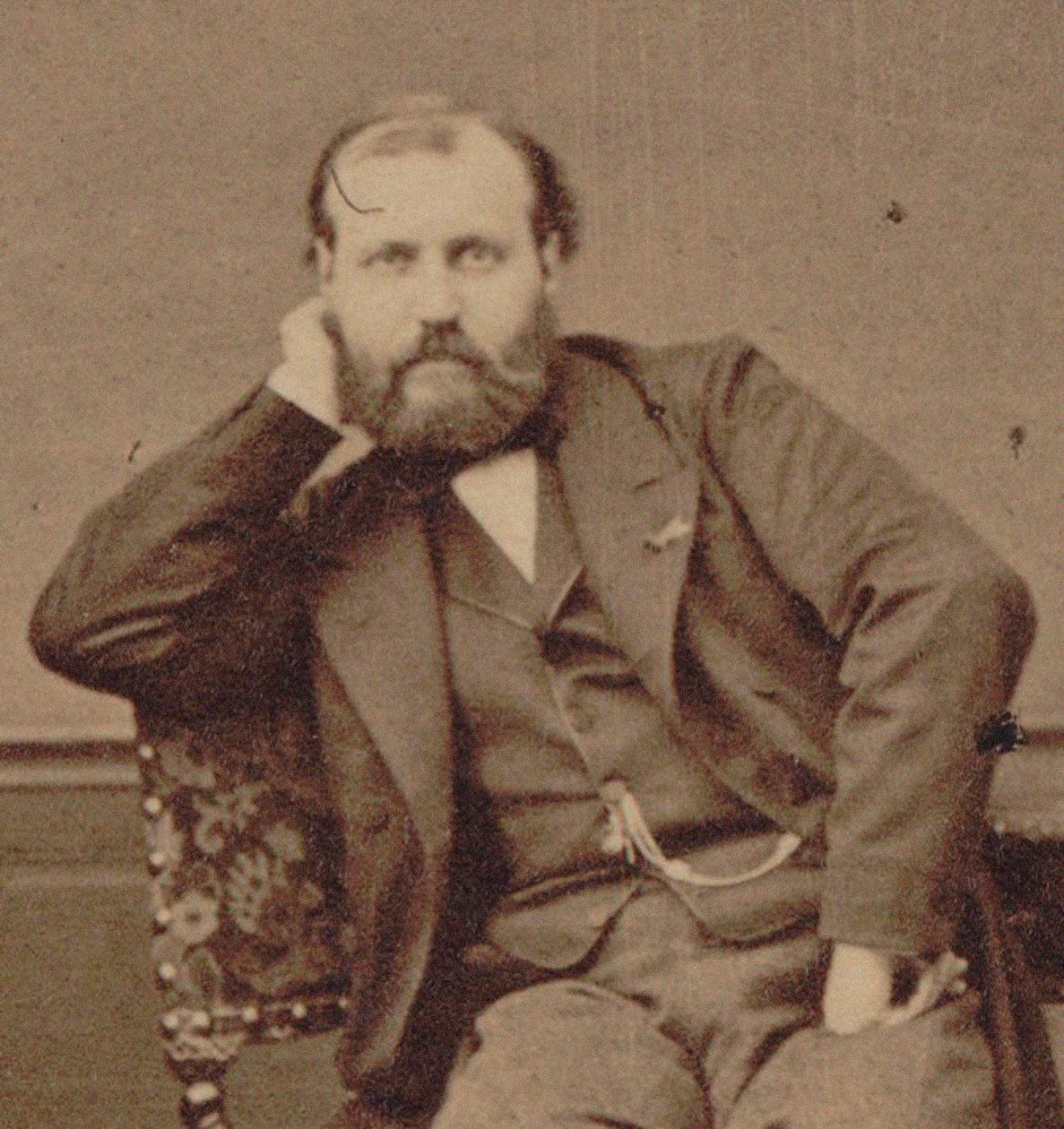 Muotokuva säveltäjä Charles Gounodista 1818-1893, 1875. tekijältä Photo studio Mayer and Pierson.