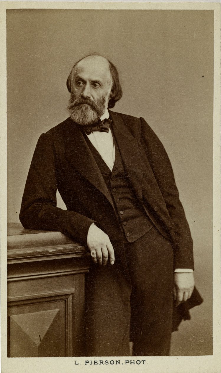 Runoilija Victor de Lapraden muotokuva 1812-1883, n. 1870. tekijältä Photo studio Mayer and Pierson.