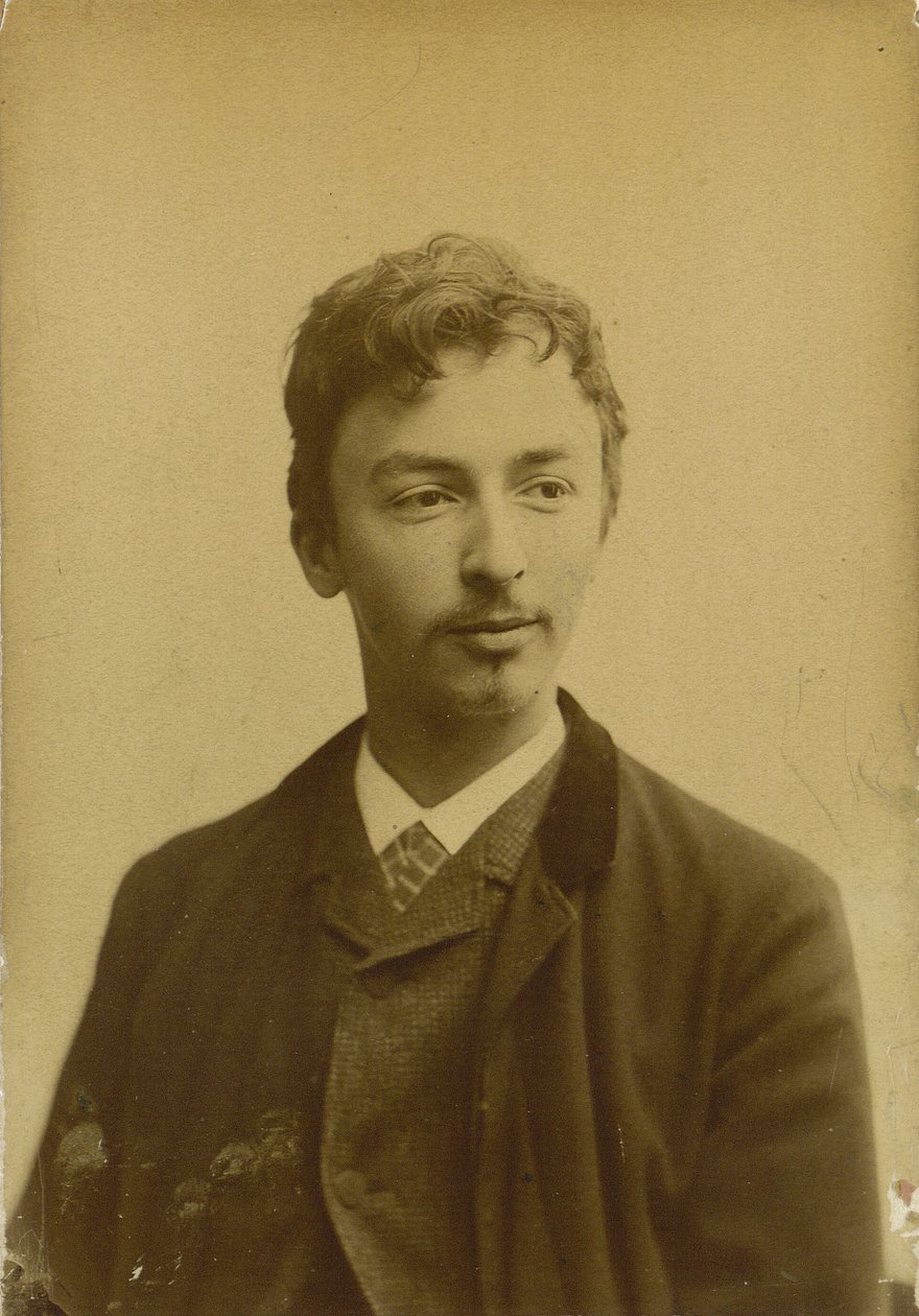 Vilhelm Hammershøin muotokuva 1864-1916, 1891. tekijältä Photo studio Müller and Co..