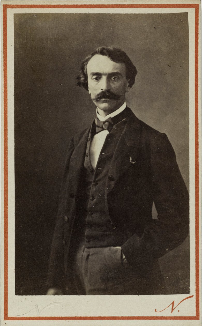 Jean-Léon Gérômen muotokuva 1824-1904, n. 1870. tekijältä Photo studio Nadar.