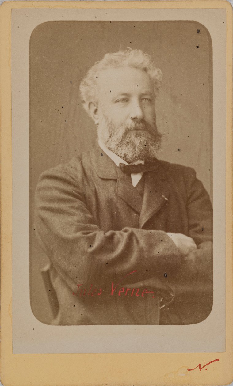 Jules Vernen muotokuva 1828-1905, n. 1870. tekijältä Photo studio Nadar.