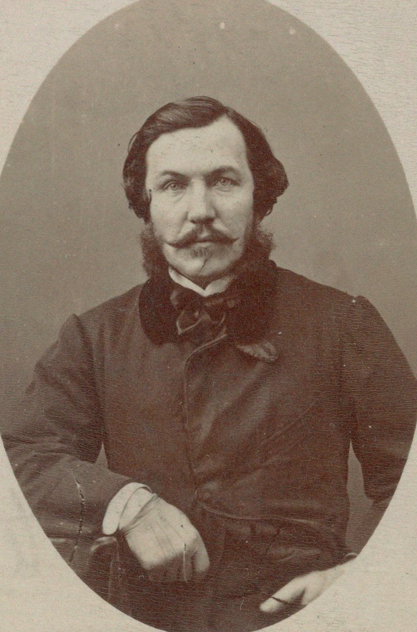 Pianisti ja säveltäjä Alfred Quidantin muotokuva 1815-1893. tekijältä Photo studio Nadar.