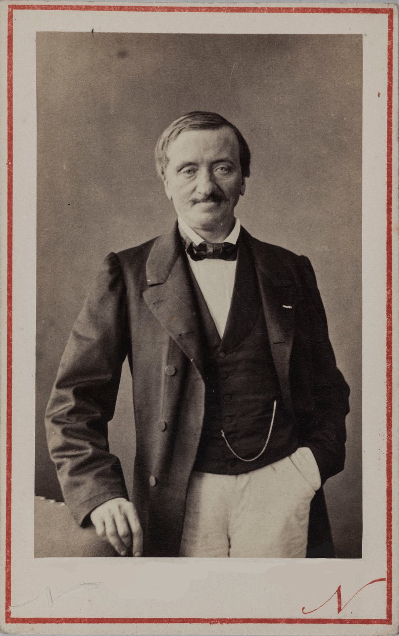 Muotokuva säveltäjä Antoine Elwartista 1808-1877, noin 1860. tekijältä Photo studio Nadar.