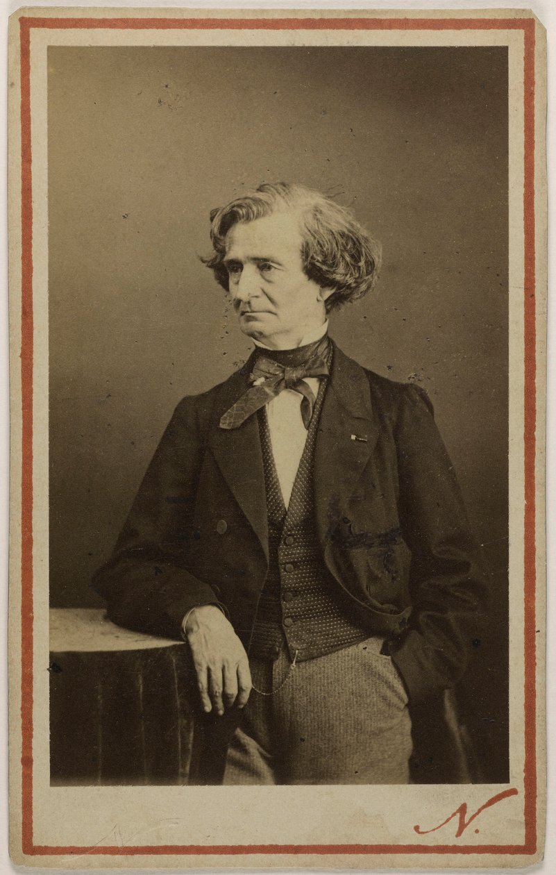 Muotokuva säveltäjä Hector Berliozista 1803-1869, noin 1860. tekijältä Photo studio Nadar.