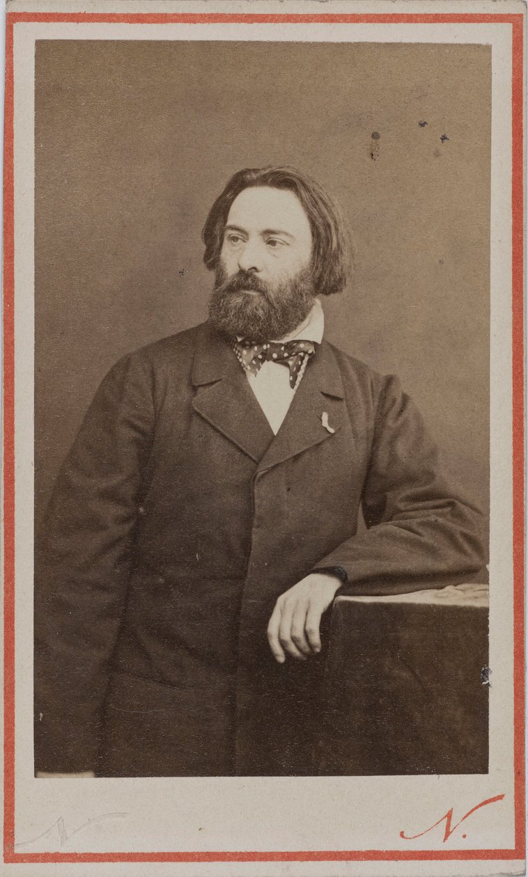 Pianisti ja säveltäjä Émile Prudentin muotokuva 1817-1863, noin 1860. tekijältä Photo studio Nadar.