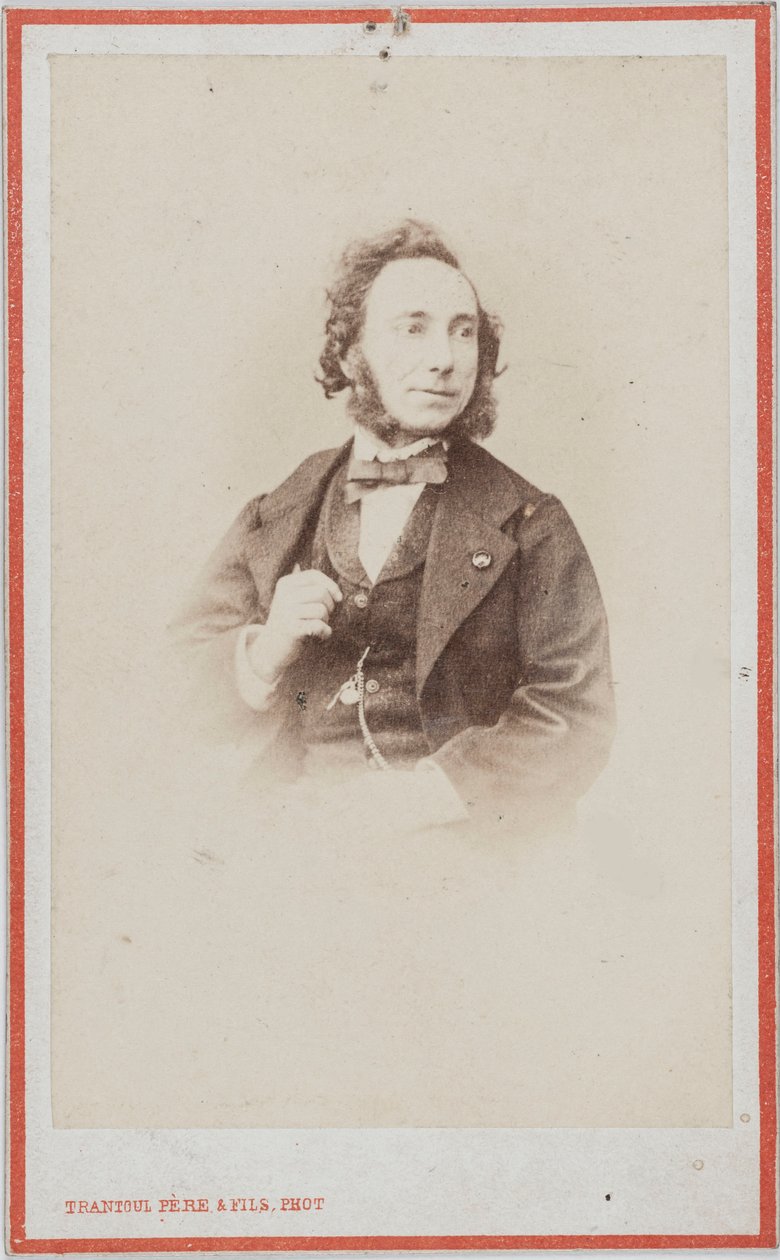 Viulisti ja säveltäjä Camillo Sivorin muotokuva 1815-1894. tekijältä Photo studio Trantoul Père and Fils.