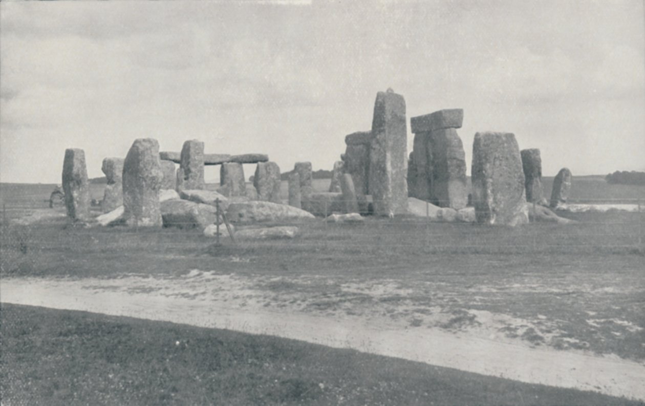 Stonehenge, 1910 tekijältä Photochrom Co Ltd of London