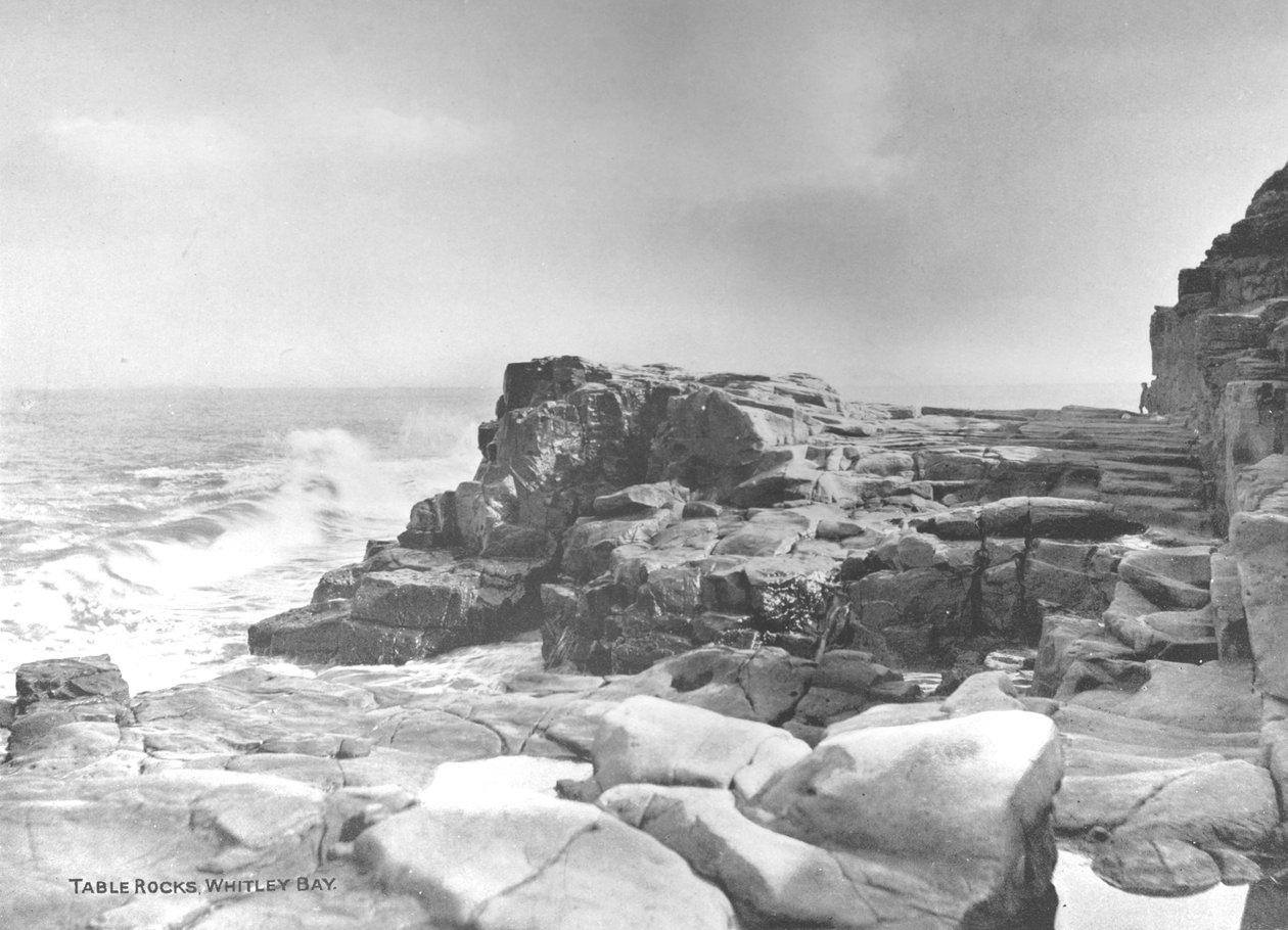 Table Rocks, Whitley Bay, 1907 tekijältä Photochrom Co Ltd of London