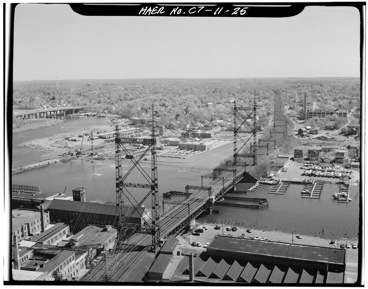 Norwalk River Bridge, Norwalk, Connecticut (m/w kuva) tekijältä Photographer American