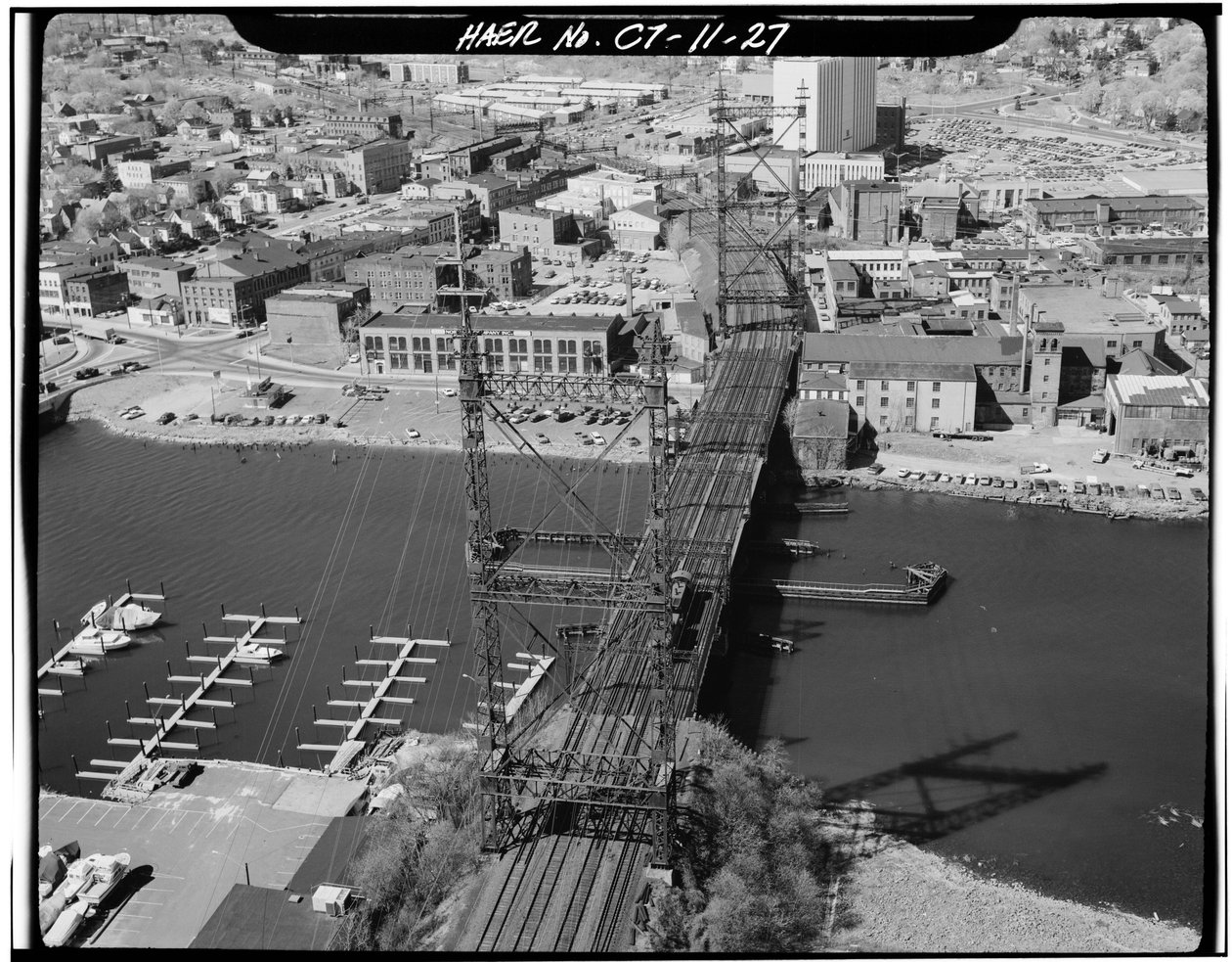 Norwalk River Bridge, Norwalk, Connecticut (m/w kuva) tekijältä Photographer American