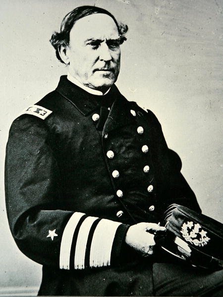 David Glasgow Farragutin muotokuva (1801-1870); valloitti New Orleansin vuonna 1862 ja Mobile Bayn tekijältä Photographer American