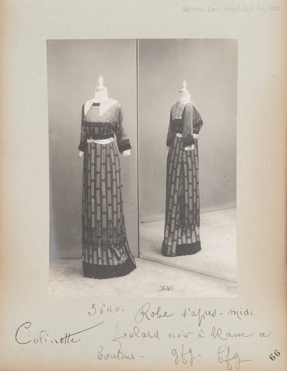 Albumisivu: House of Worth, Afternoon Dress tekijältä Photographer French
