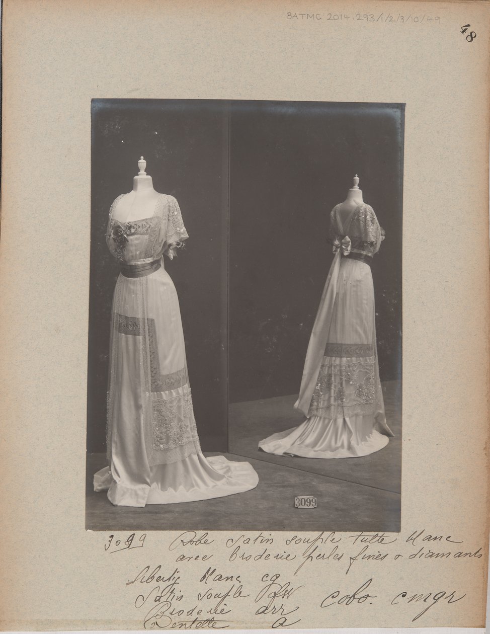 Albumisivu: House of Worth, Ball Gown tekijältä Photographer French