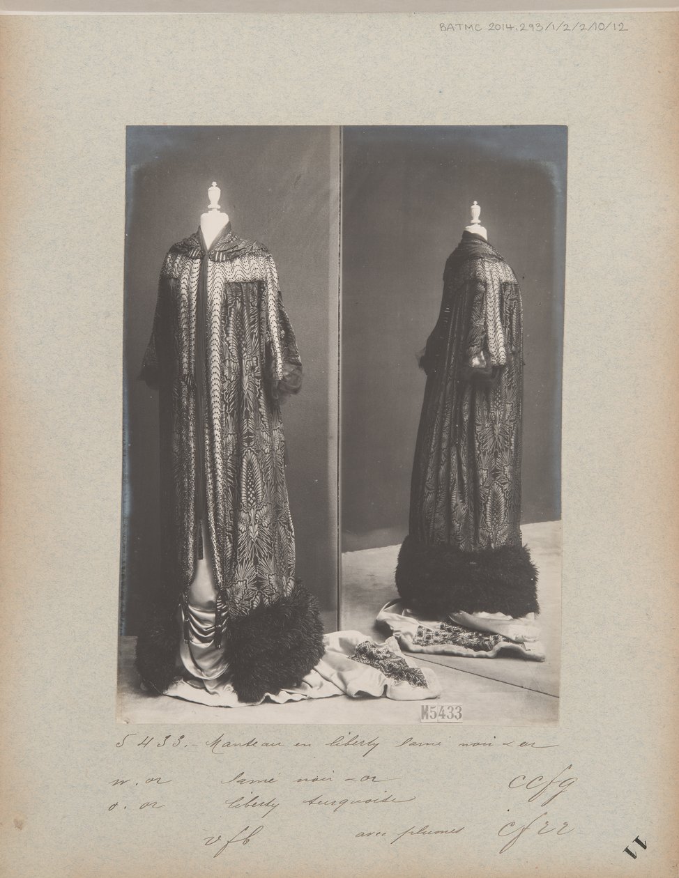Albumisivu: House of Worth, Evening Coat tekijältä Photographer French