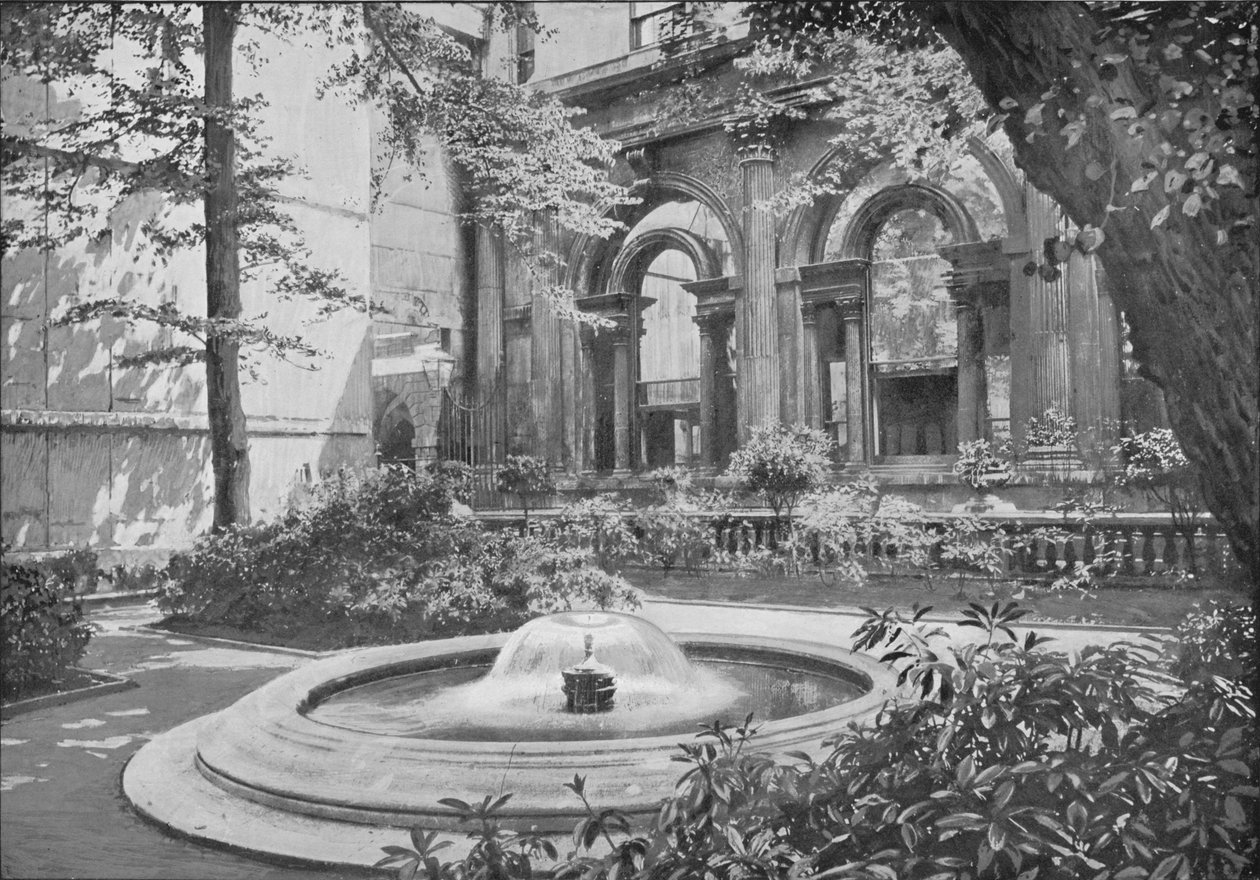 Bank of England Fountain, Lontoon kaupunki, 1910 1911 tekijältä Pictorial Agency